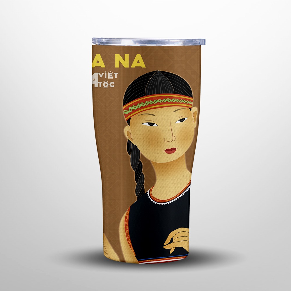 Một chiếc cốc giữ nhiệt có hình dáng độc đáo