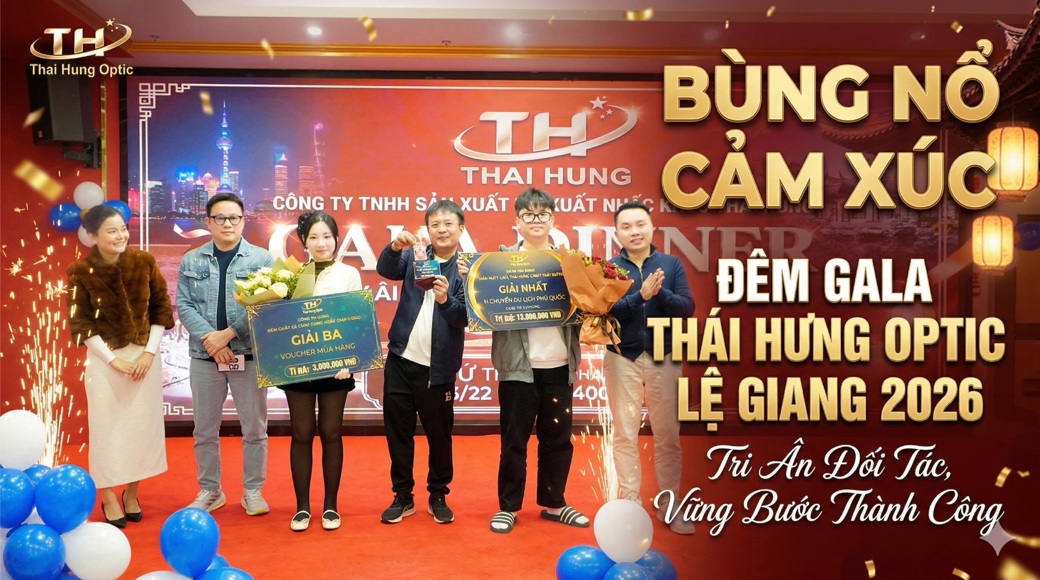 Bùng Nổ Đêm Gala Lệ Giang 4/4/2026: Thái Hưng Optic Vinh Danh Đối Tác Xuất Sắc