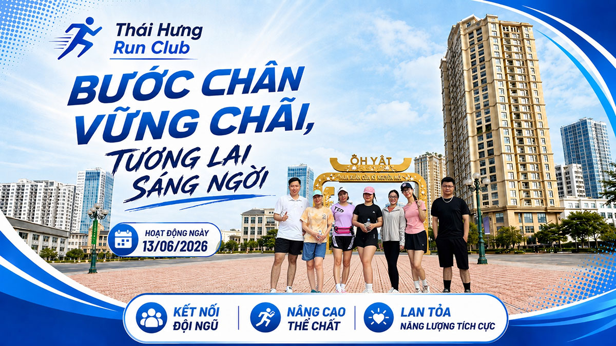 Thái Hưng Run Club Buổi Chạy Thứ 2 Ngày 13/06/2026