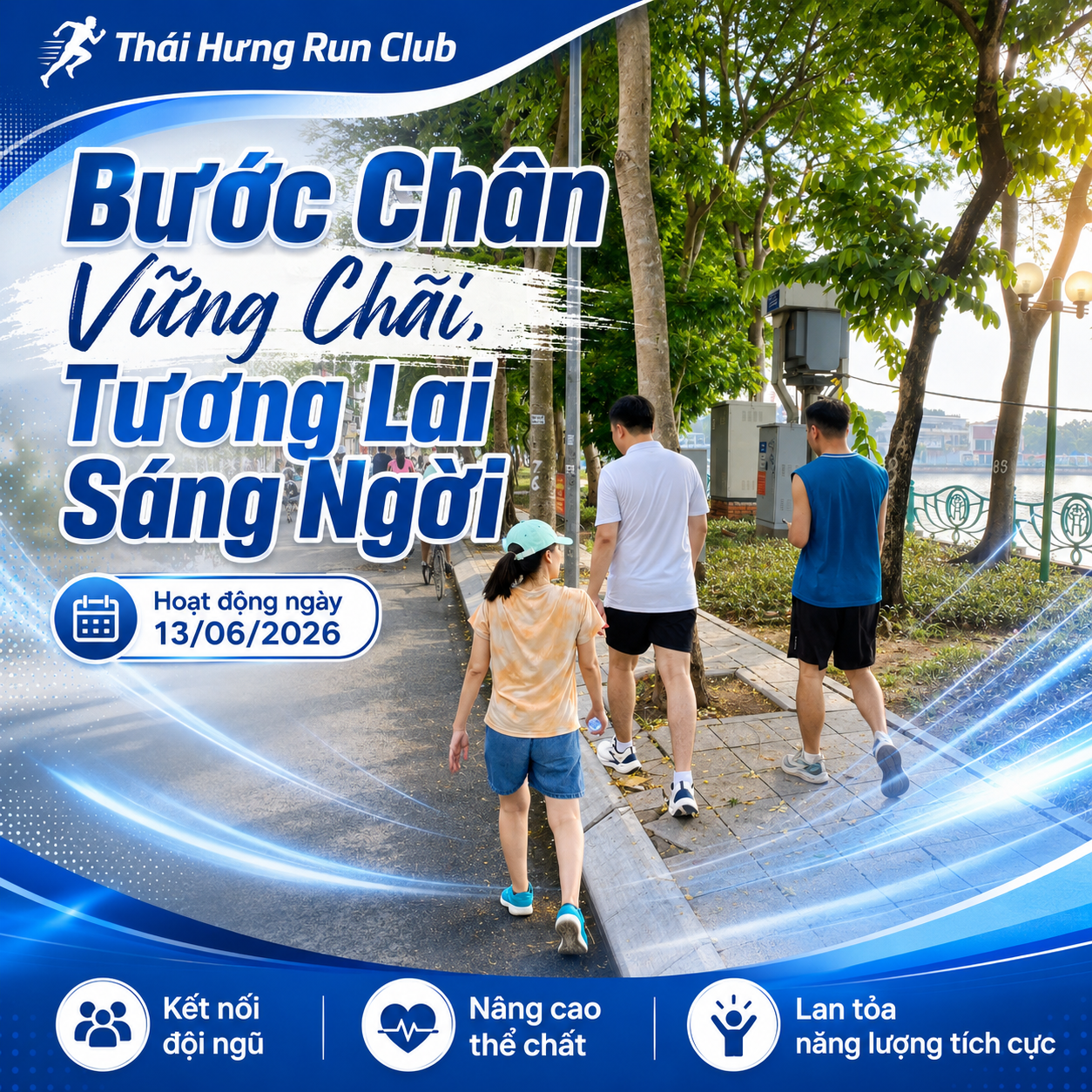 Hình ảnh đi bộ ven hồ