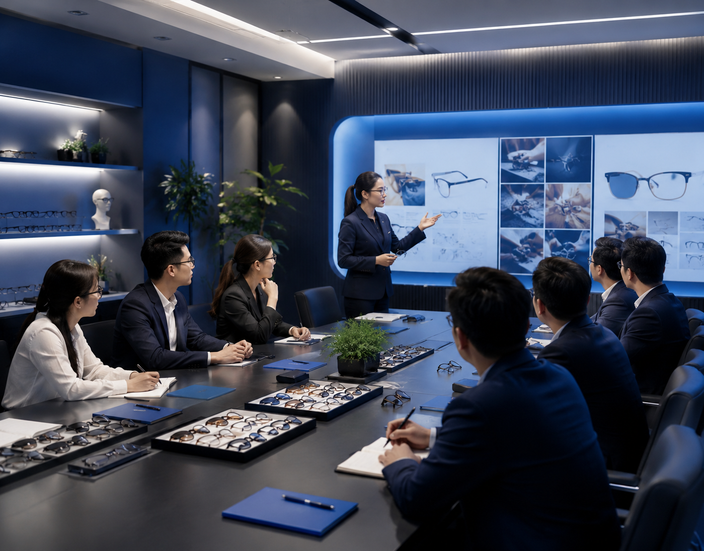 Minh họa buổi họp chiến lược sản phẩm và định hướng phát triển hệ thống đại lý của Thái Hưng