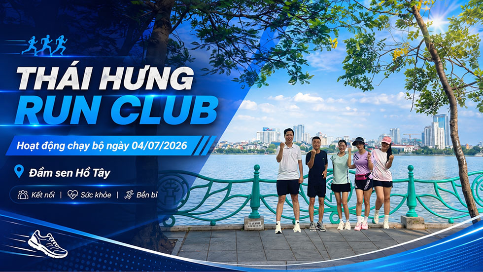 Thái Hưng Run Club – Buổi Chạy Thứ 6 Ngày 04/07/2026: Chạy Qua Đầm Sen Hồ Tây, Gieo Một Ngày Đầy Năng Lượng