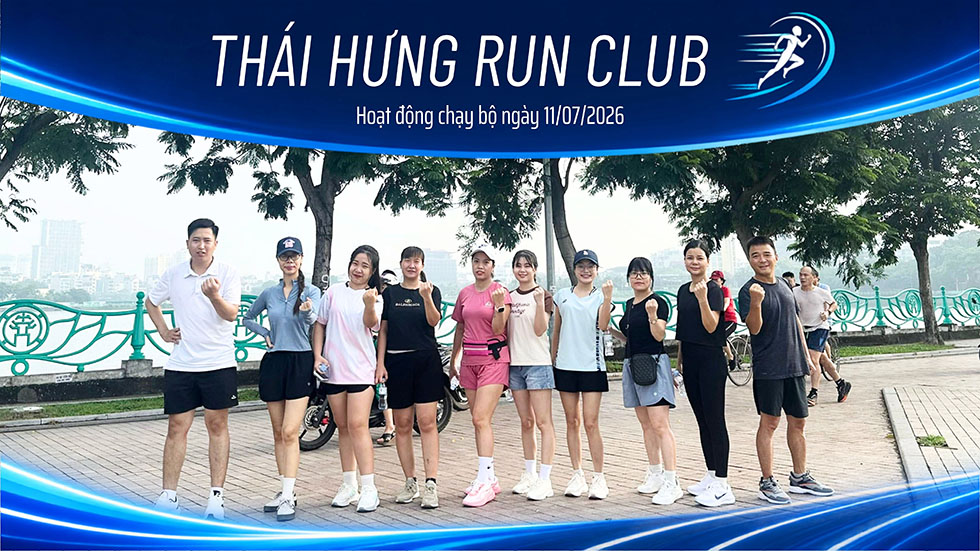 Buổi chạy thứ 7 Thái Hưng Run Club tại Đầm sen Hồ Tây