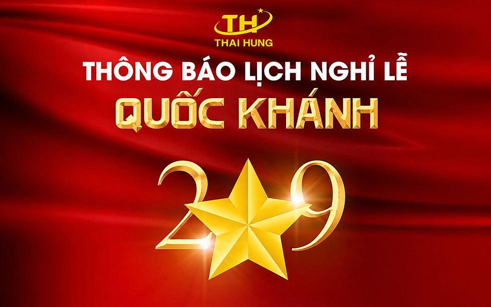 THÔNG BÁO LỊCH NGHỈ LỄ QUỐC KHÁNH 2/9 NĂM 2026