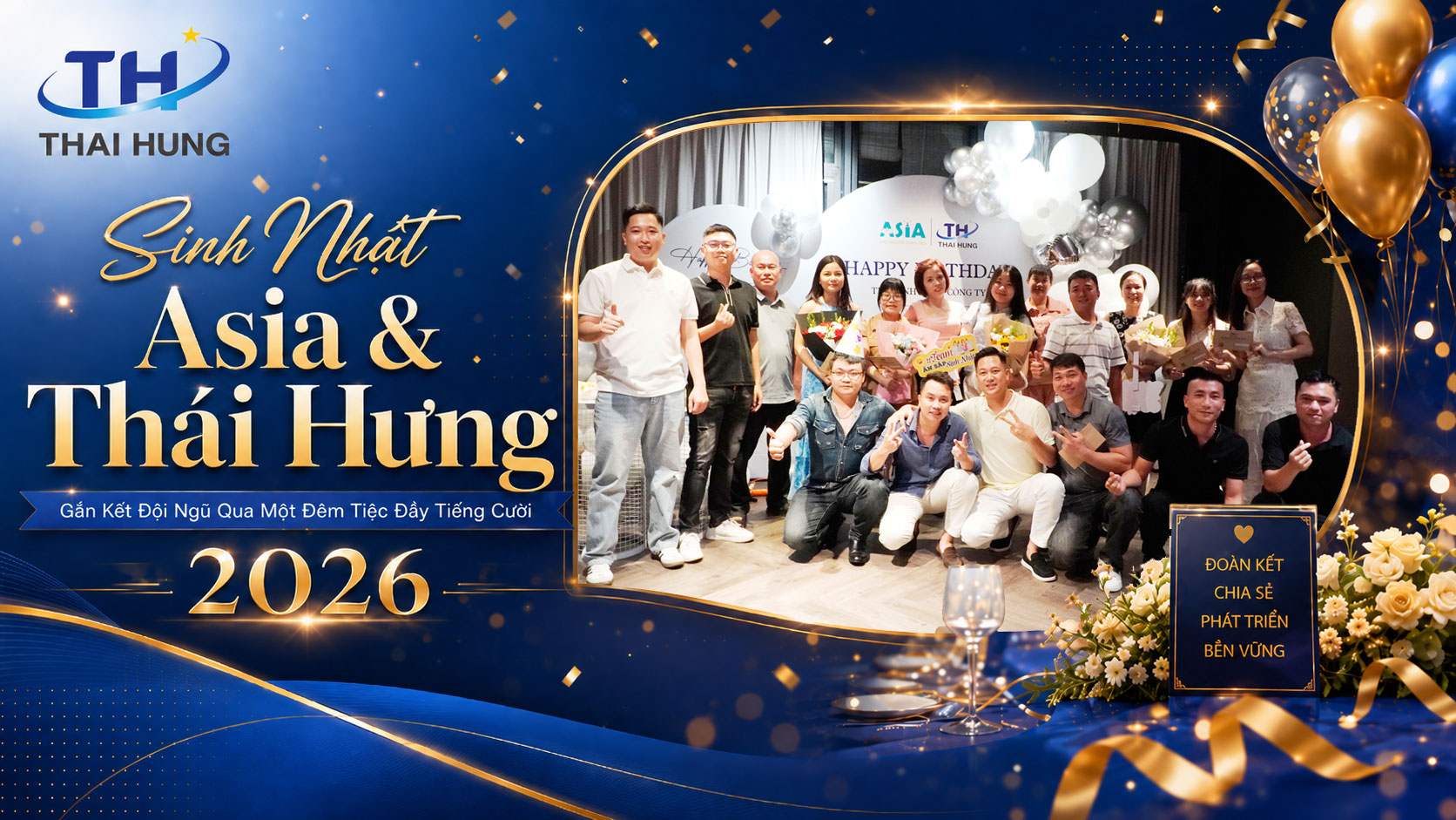 Sinh Nhật Asia & Thái Hưng – Gắn Kết Đội Ngũ Qua Một Đêm Tiệc Đầy Tiếng Cười